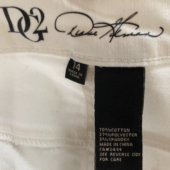 White Denim Ankle Pants - Picture 2 of 4